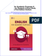 ebookfiledocument_533[Download pdf] English For Academic Purposes A Handbook For Students Critical Study Skills First Edition Graham online ebook all chapter pdf 