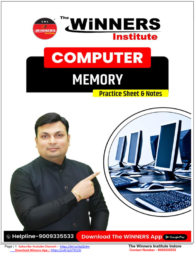 Memory: The Winners Institute Indore | PDF