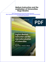 [Download pdf] English Medium Instruction And The Internationalization Of Universities Hugo Bowles online ebook all chapter pdf 