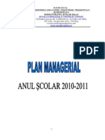 plan managerial an 2010-2011