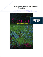 (Download PDF) Chemistry Solutions Manual 9Th Edition Zumdahl Online Ebook All Chapter PDF