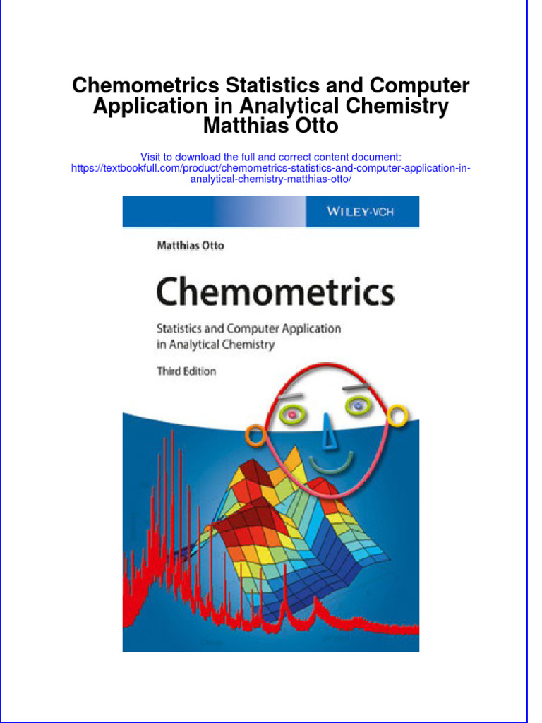 (Download PDF) Chemometrics Statistics and Computer Application in