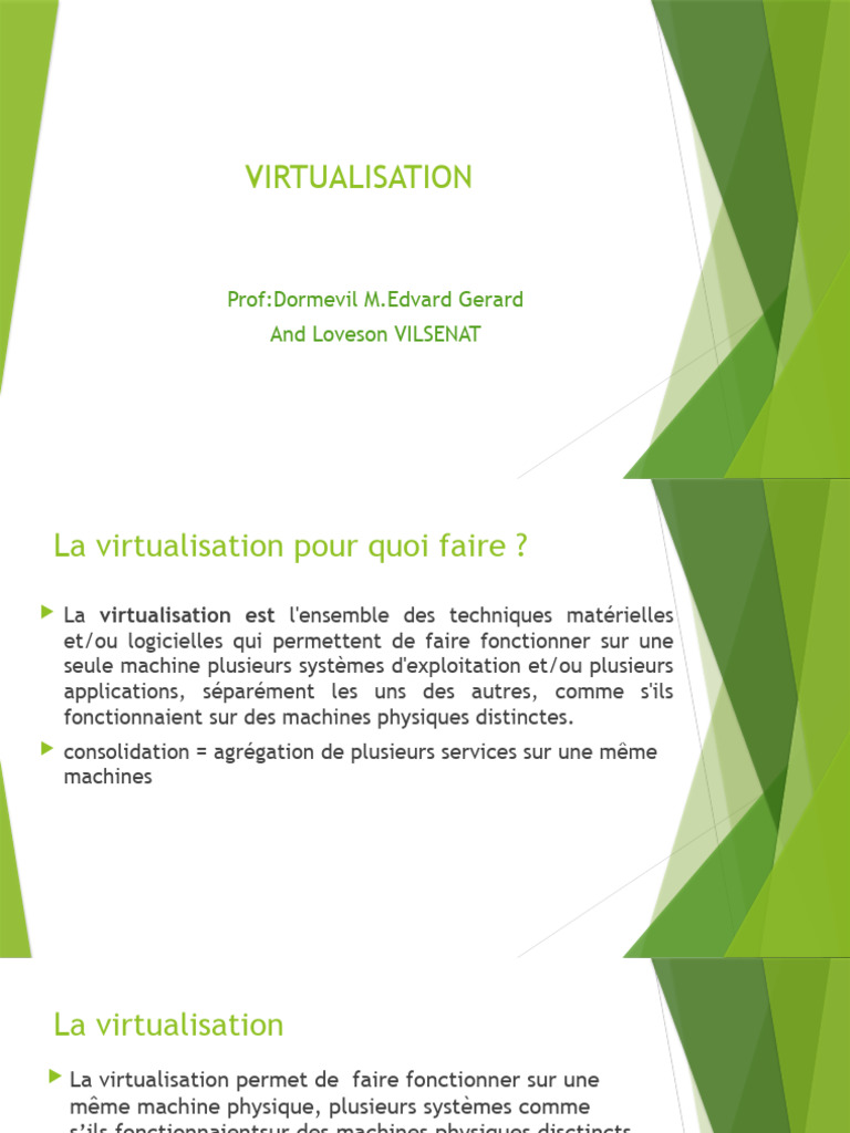 Virtualisation Edvard Et Vilsenat | PDF | Virtualisation | Machine ...