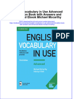 (Download PDF) English Vocabulary in Use Advanced 3Rd Edition Book With Answers and Enhanced Michael Mccarthy Online Ebook All Chapter PDF