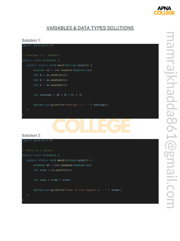 Solutions For Practice Qs Pdf
