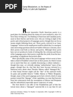 Chris Nealon - Camp Mess Ian Ism or the Hopes of Poetry in Late-Late Capitalism
