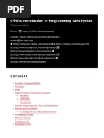 Lecture 0 - CS50's Introduction To Programming With Python