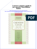 [Download pdf] Childhood Cancer A Parent S Guide To Solid Tumor Cancers Third Edition Keene online ebook all chapter pdf 