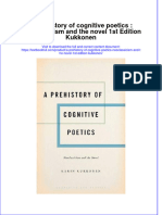 [Download pdf] A Prehistory Of Cognitive Poetics Neoclassicism And The Novel 1St Edition Kukkonen online ebook all chapter pdf 