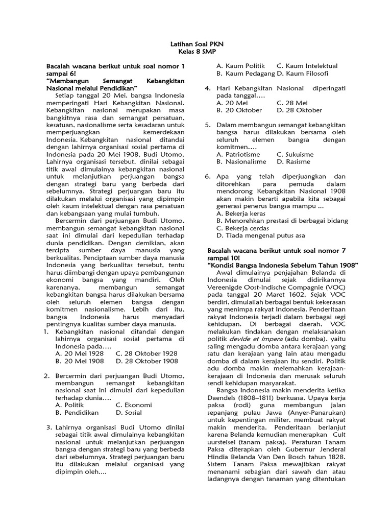 Menjelajahi Dunia PKN Kelas 2 Semester 2: Panduan Lengkap dengan Contoh Soal