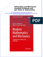 [Download pdf] Modern Mathematics And Mechanics Fundamentals Problems And Challenges Victor A Sadovnichiy online ebook all chapter pdf 