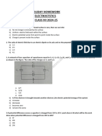 HDHW MCQ-AR ELECTROSTATICS XII  2024