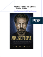 (Download PDF) How To Analyze People 1St Edition Daniel Spade Online Ebook All Chapter PDF
