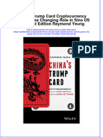 [Download pdf] China S Trump Card Cryptocurrency And Its Game Changing Role In Sino Us Trade 1St Edition Raymond Yeung online ebook all chapter pdf 