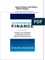 [Download pdf] Entrepreneurial Finance 4Th Edition Steven Rogers online ebook all chapter pdf 