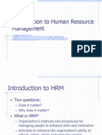 Introduction To Human Resource Management