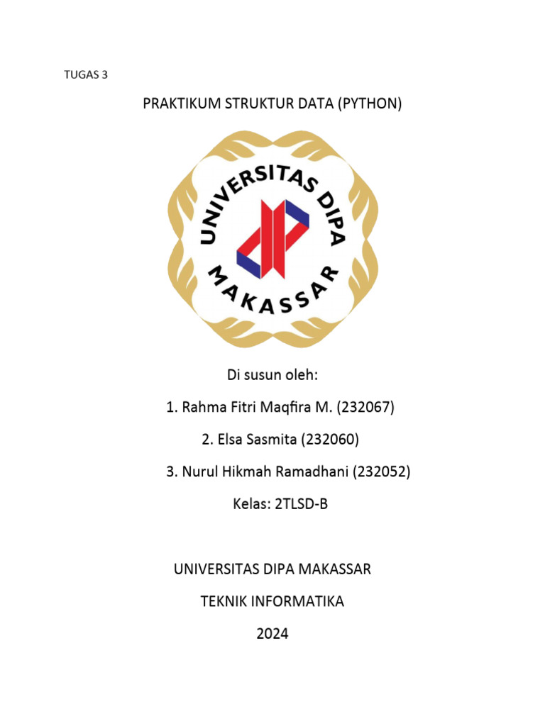 Tugas 3 Prak - Python-1 | PDF