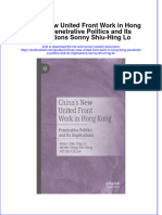 [Download pdf] Chinas New United Front Work In Hong Kong Penetrative Politics And Its Implications Sonny Shiu Hing Lo online ebook all chapter pdf 