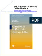 (Download PDF) Chinese Dream and Practice in Zhejiang Politics Ning Fang Online Ebook All Chapter PDF