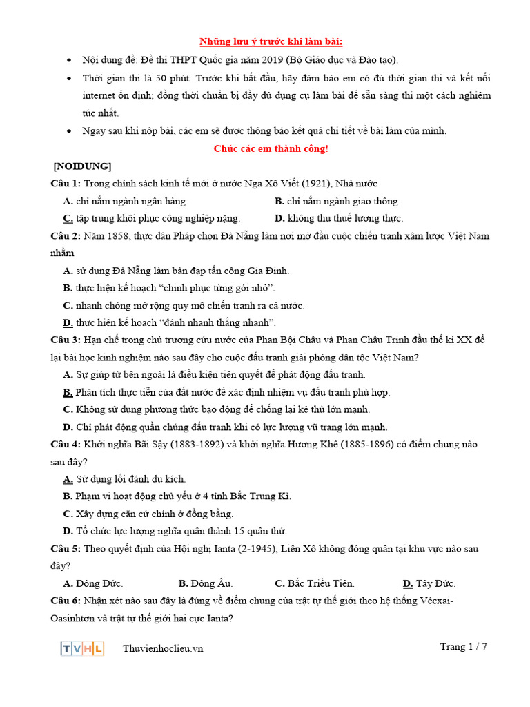Lich Su Ma de 301 2019 | PDF