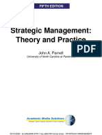 Strategic Management: Theory and Practice: John A. Parnell