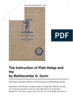 The Instruction of Ptah Hotep