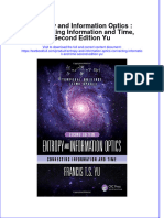 [Download pdf] Entropy And Information Optics Connecting Information And Time Second Edition Yu online ebook all chapter pdf 
