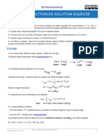 Oxydoreduction en Solution Aqueuse