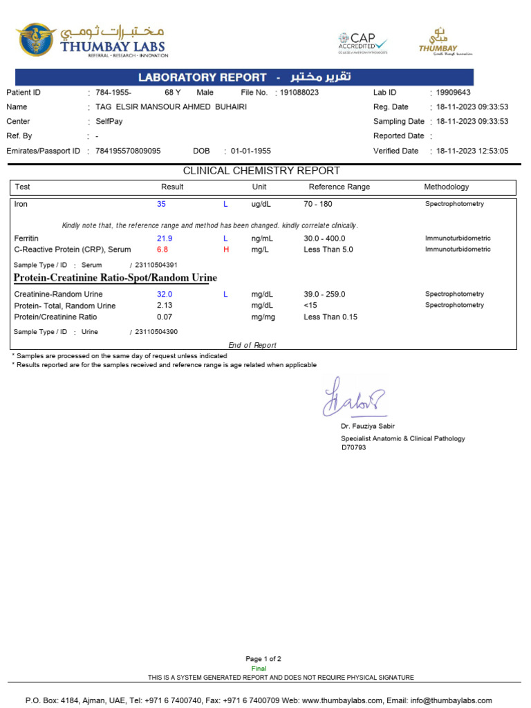 6 - TAG ELSIR MANSOUR AHMED - Laboratory Analysis Report Combined ...