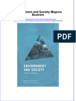 (Download PDF) Environment and Society Magnus Bostrom Online Ebook All Chapter PDF
