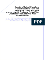 [Download pdf] The Encyclopedia Of Animal Predators Learn About Each Predator S Traits And Behaviors Identify The Tracks And Signs Of More Than 50 Predators Protect Your Livestock Poultry And Pets Janet Vorwald Dohn online ebook all chapter pdf 