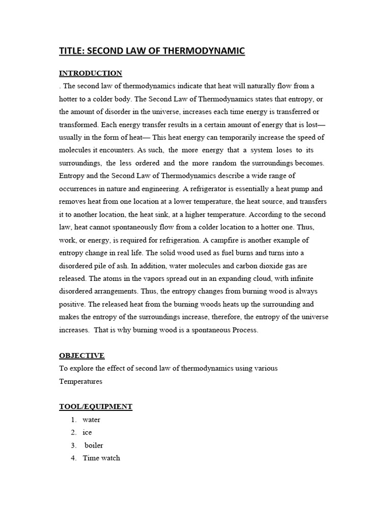 Understanding the Second Law of Thermodynamics | PDF | Heat | Second ...
