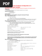 Determine the IP Address Configuration of a Computer (Answers Version)