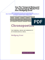 [Download pdf] Chronopoetics The Temporal Being And Operativity Of Technological Media First Edition Wolfgang Ernst online ebook all chapter pdf 