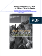 (Download PDF) Environmental Governance in Latin America 1St Edition Fabio de Castro Online Ebook All Chapter PDF