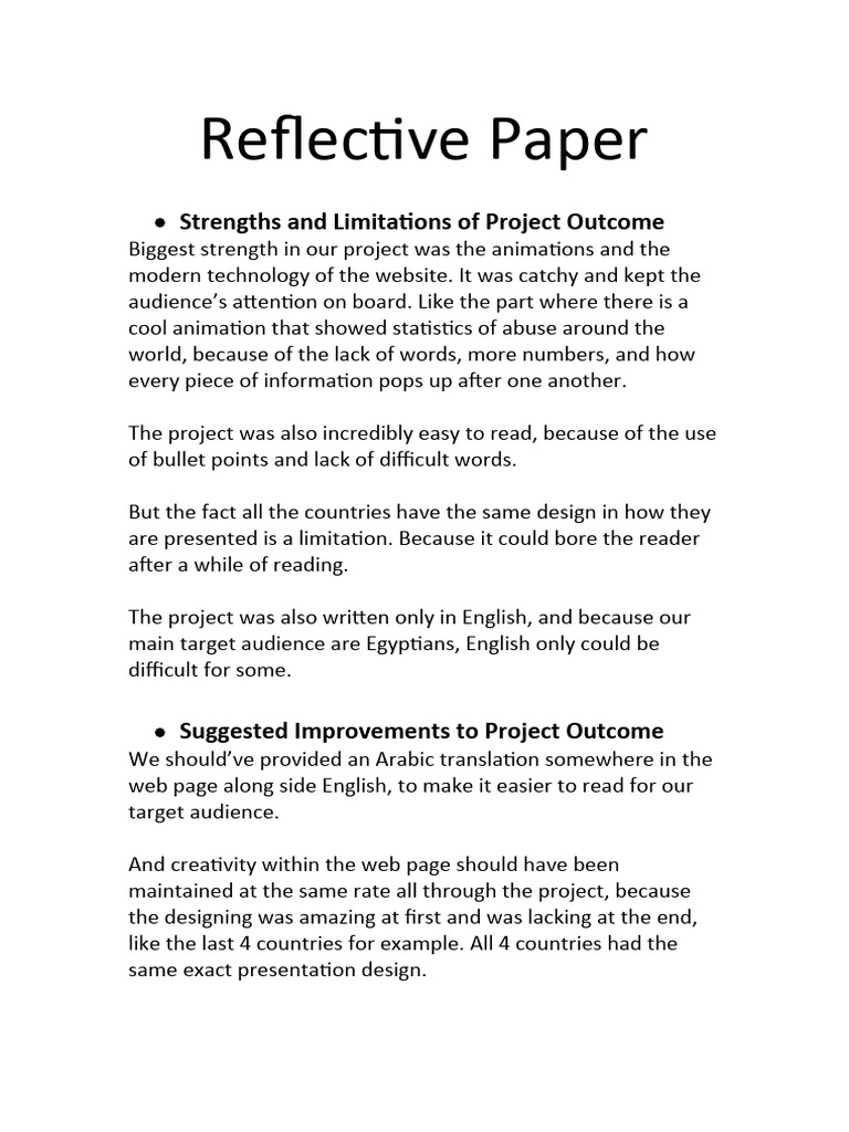 Reflective Paper | PDF | Human Communication | Cognition