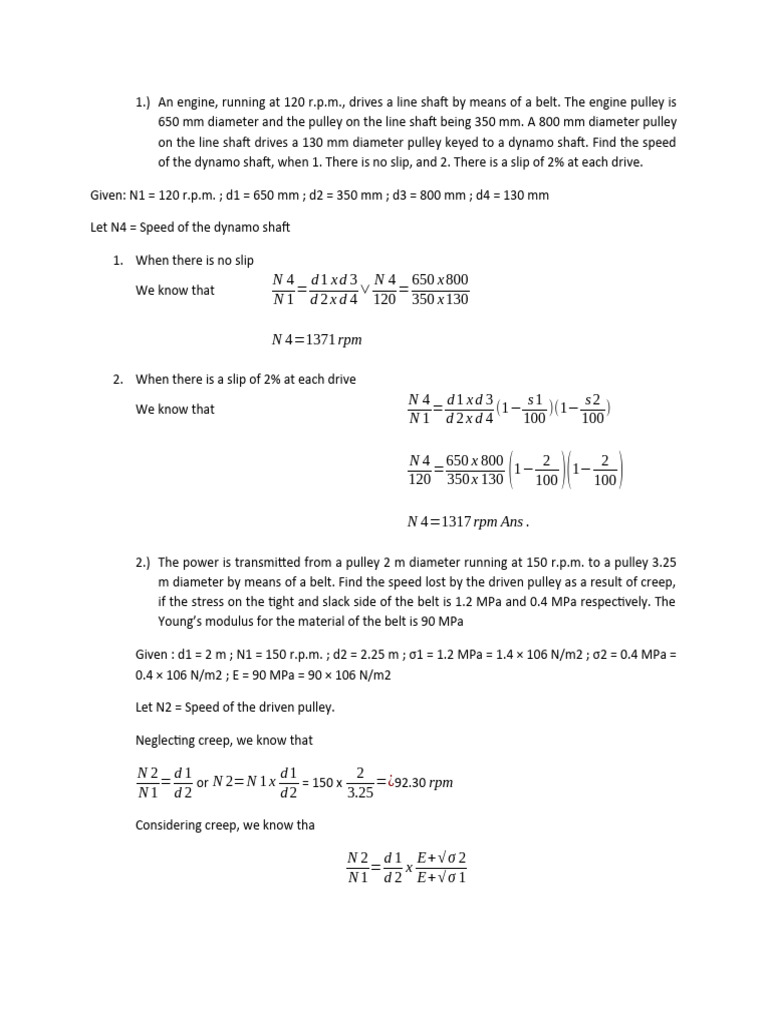 MD2 | PDF | Belt (Mechanical) | Manufactured Goods