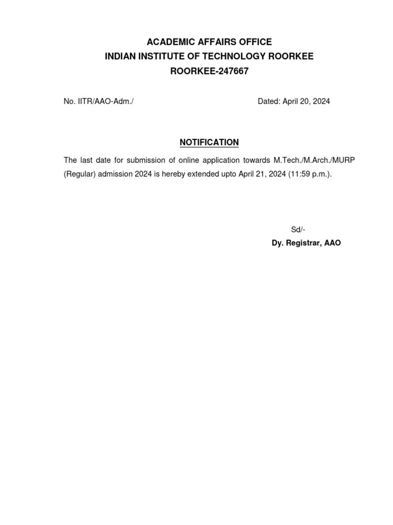 extension-notice-m-tech-admission-2024-pdf-higher-education