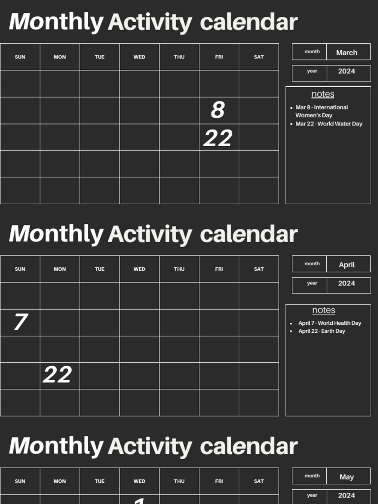 Abhinand Monthly Activity Calendar PDF