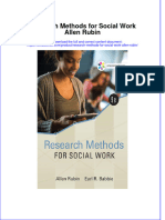(Download PDF) Research Methods For Social Work Allen Rubin Online Ebook All Chapter PDF