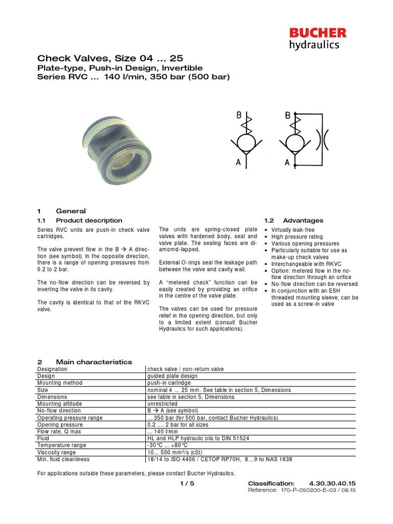 Hydraulic Check Valves Guide | PDF | Valve | Gas Technologies