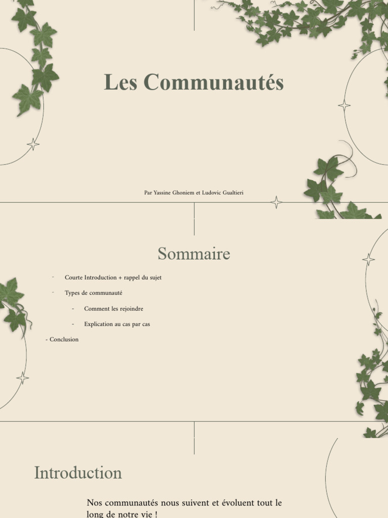 Évolution des Communautés au Cours de la Vie | PDF | Adolescence | Adultes