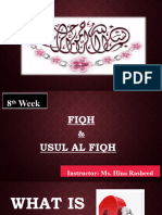 Fiqh & Usul Ul Fiqh Week 8