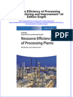 [Download pdf] Resource Efficiency Of Processing Plants Monitoring And Improvement 1St Edition Engell online ebook all chapter pdf 