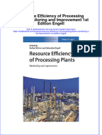 (Download PDF) Resource Efficiency of Processing Plants Monitoring and Improvement 1St Edition Engell Online Ebook All Chapter PDF