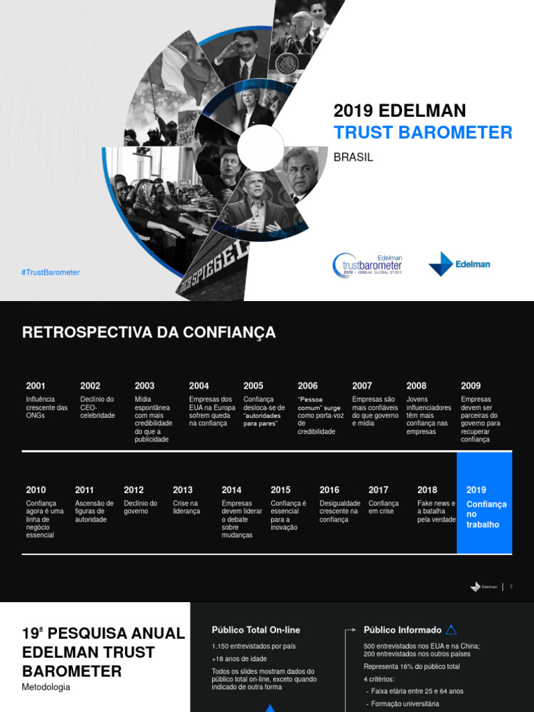 Confiança em 2019: Análise Edelman | PDF | Brasil | Austrália