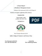 T.Y Online Healthcare Management System Project Report 2