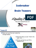 Ice Breaker - Brain Teasers