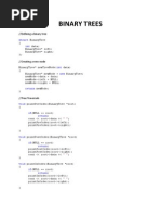 Binary Trees: //defining A Binary Tree