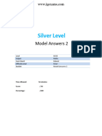 B2 Silver Level Model Answers IGCSE9 1 MA